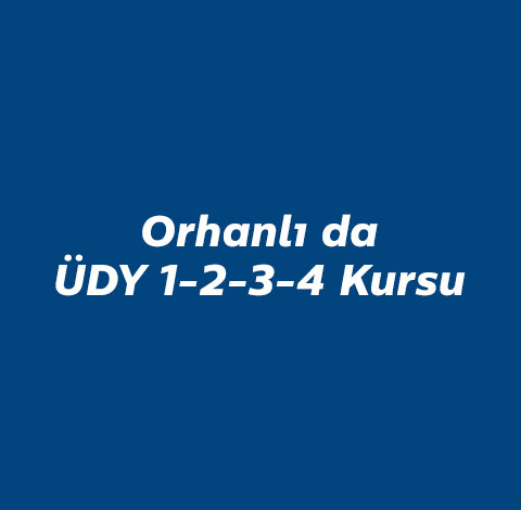 Orhanlı ÜDY Belgesi Orhanlı ÜDY Belgesi